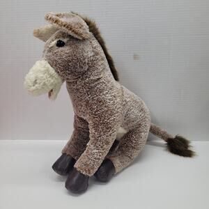 Folkmanis Brown Donkey Hand Puppet Plush Full Body 16 Inch Stuffed Animal Toy